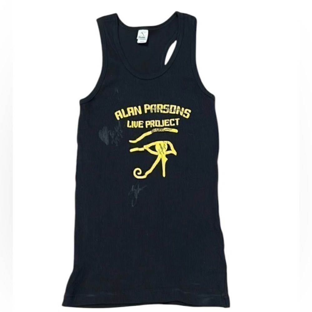 Alan Parsons size small 2002-2004 authentic vintage autographed tank top EVC